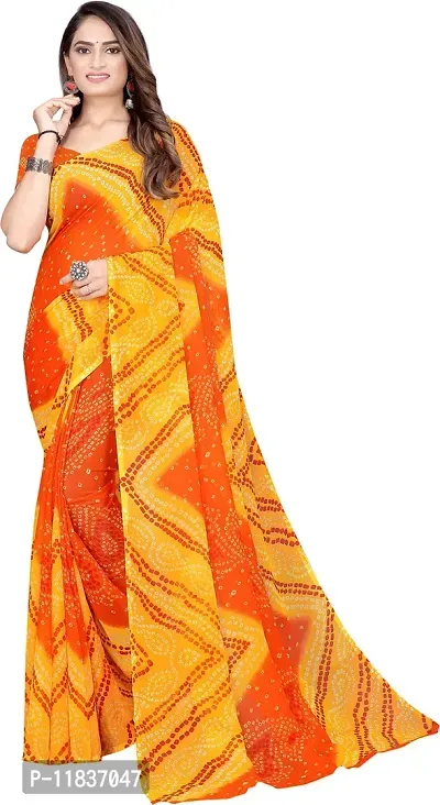 Beautiful Georgette Saree with Blouse Piece-thumb0