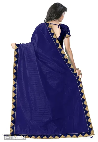 Beautiful Art Silk Saree with Blouse piece-thumb3