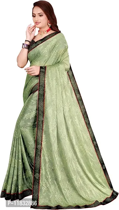 Beautiful Lycra Saree with Blouse Piece-thumb2