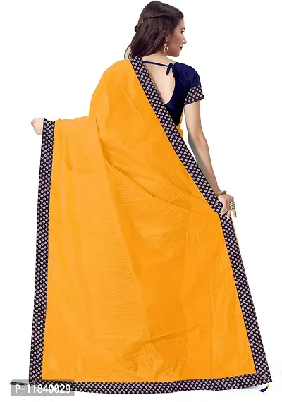 Beautiful Art Silk Saree with Blouse piece-thumb2