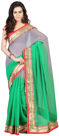 Glamorous Art Silk Saree with Blouse piece 