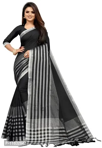 Beautiful Art Silk Saree with Blouse Piece-thumb0