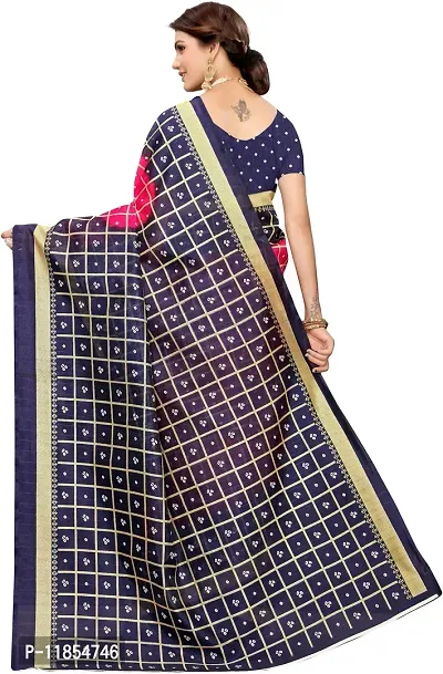 Beautiful Art Silk Saree with Blouse piece-thumb4