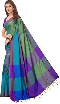 Beautiful Art Silk Saree with Blouse piece-thumb2