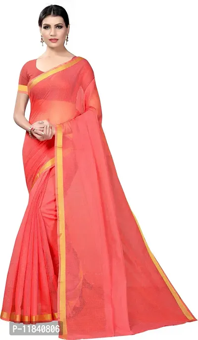 Beautiful Art Silk Saree with Blouse piece-thumb0