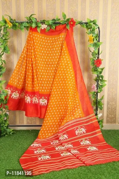 Beautiful Art Silk Saree with Blouse piece