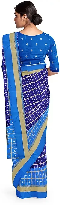 Beautiful Art Silk Saree with Blouse piece-thumb3