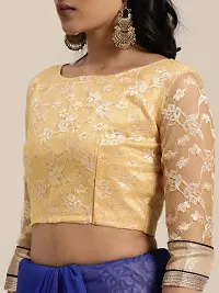 Beautiful Chiffon Saree with Blouse piece-thumb1