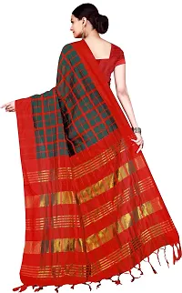 Beautiful Cotton Silk Saree with Blouse piece-thumb3