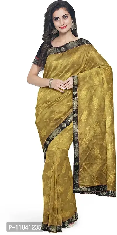 Beautiful Cotton Blend Saree with Blouse piece-thumb0