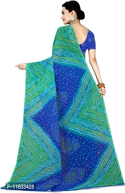 Beautiful Georgette Saree with Blouse Piece-thumb2