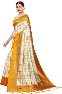 Beautiful Art Silk Saree with Blouse piece-thumb1