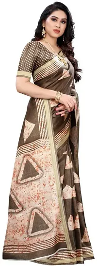 Beautiful Art Silk Saree with Blouse piece-thumb2