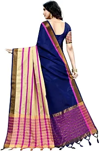 Beautiful Cotton Silk Saree with Blouse piece-thumb1