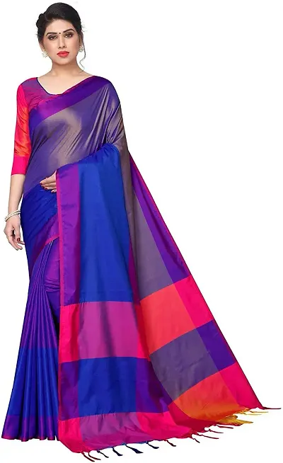 Stylish Fancy Silk Saree With Blouse Piece For Women