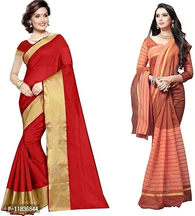 Beautiful Georgette Saree with Blouse Piece Pack Of 2-thumb0