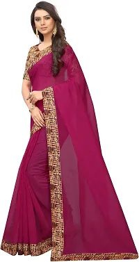 Beautiful Art Silk Saree with Blouse piece-thumb1