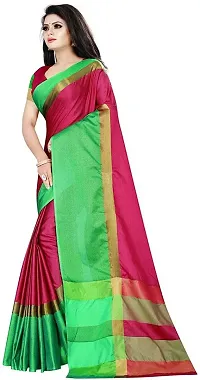 Beautiful Art Silk Saree with Blouse piece-thumb3