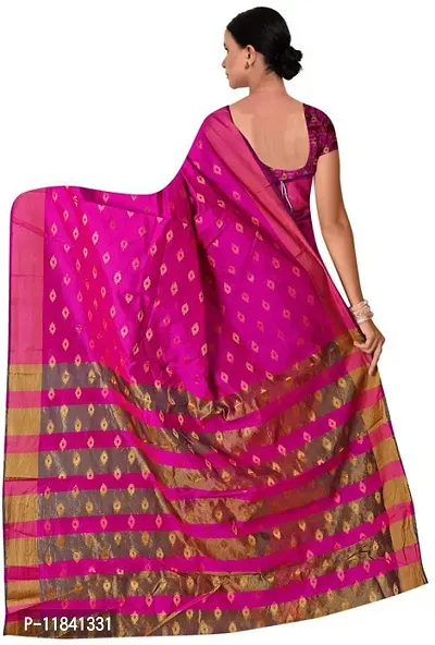 Beautiful Art Silk Saree with Blouse piece-thumb4