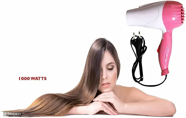 Professional Folding Hair Dryer With 2 Speed Control 1000W, HAIRCARE and Hair Dryer (Multicolor)-thumb2
