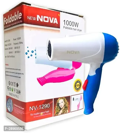 Nova 1000 W Foldable hair dryer.(NV-1290) Hair Dryer  (1000 W, Color may vary)-thumb0