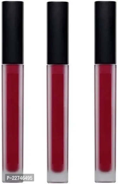 Long Lasting Matte Look Lipsticks Set of 3 (Red)