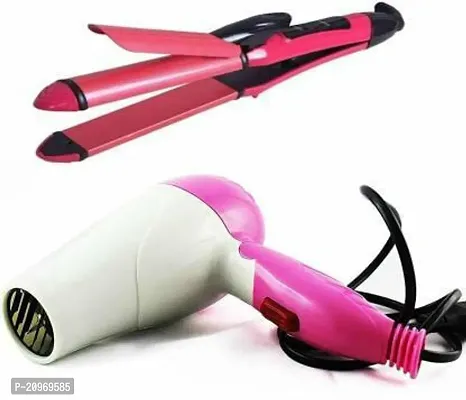 C2in1 Hair Curler + Straightener  hair Dryer Personal Care Appliance Combo-thumb0