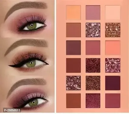 Combo of Nude Eye Shadow Palette and Textured Rose Gold Eyeshadow-thumb0