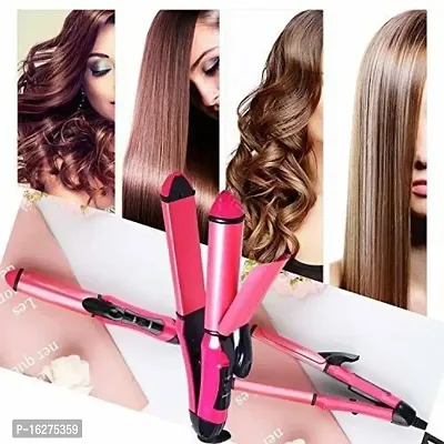 nova straightener NHC 2009 2 in 1 Hair Straightener and Curler (Pink) Hair Straightener  (pink)