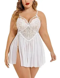 Classic Lace Solid Baby Doll for Women-thumb3