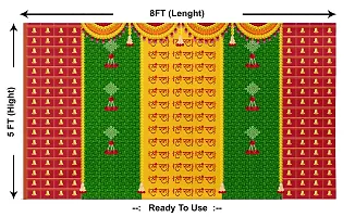 Traditional Background Curtain Cloth For Ram Navami Decoration-thumb1