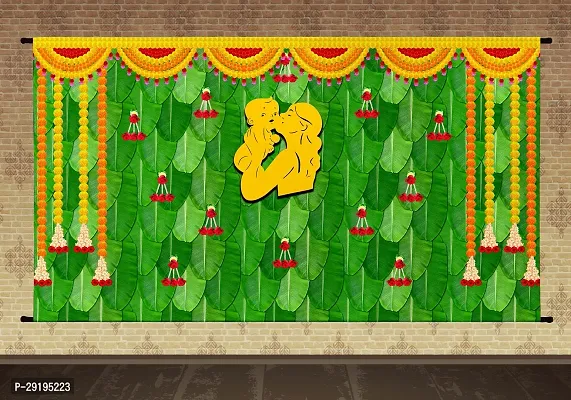 Traditional Background Curtain Cloth For Cradle Ceremony Decoration-thumb0