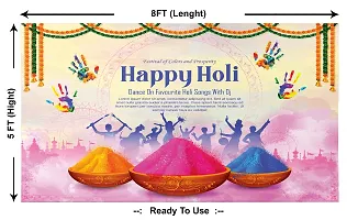 Traditional Background Curtain Cloth For Holi Festival Decoration-thumb1