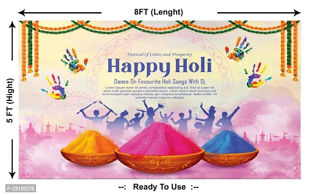 Traditional Background Curtain Cloth For Holi Festival Decoration-thumb2