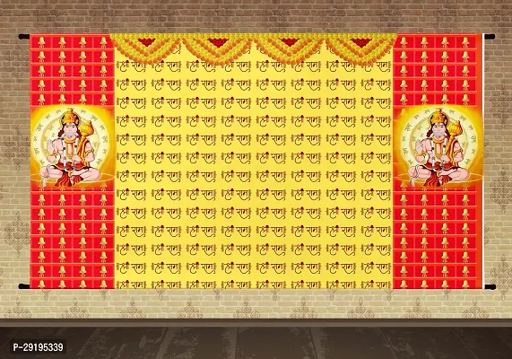 Traditional Background Curtain Cloth For Ram Navami Decoration-thumb0