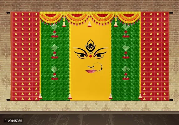 Traditional Background Curtain Cloth For Navaratri Decoration-thumb0