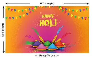 Traditional Background Curtain Cloth For Holi Festival Decoration-thumb1