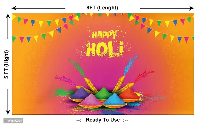 Traditional Background Curtain Cloth For Holi Festival Decoration-thumb2