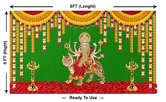 Traditional Background Curtain Cloth For Navaratri Decoration-thumb1