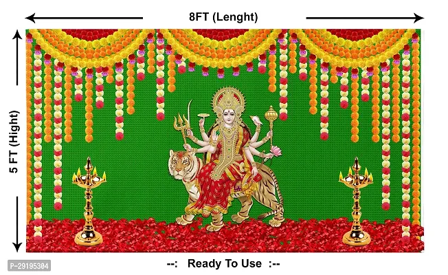 Traditional Background Curtain Cloth For Navaratri Decoration-thumb2