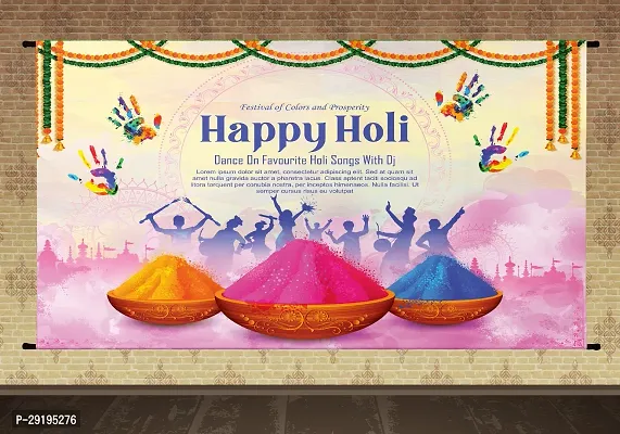 Traditional Background Curtain Cloth For Holi Festival Decoration