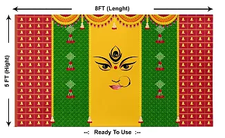 Traditional Background Curtain Cloth For Navaratri Decoration-thumb1