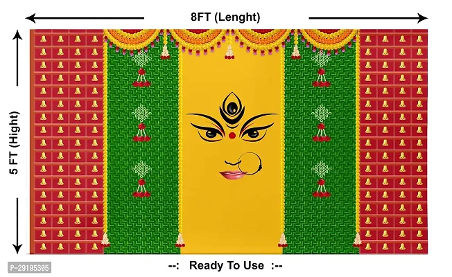 Traditional Background Curtain Cloth For Navaratri Decoration-thumb2