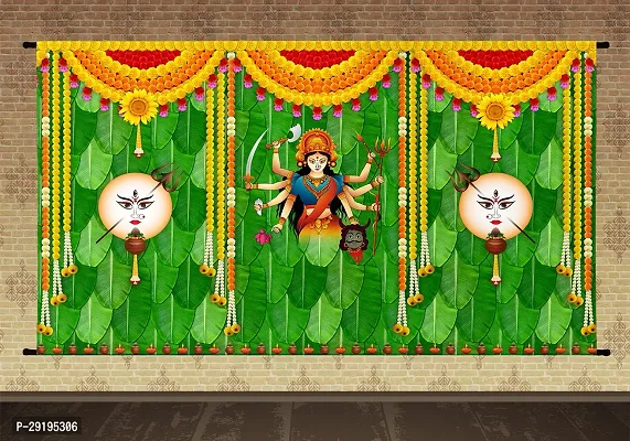 Traditional Background Curtain Cloth For Navaratri Decoration