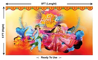 Traditional Background Curtain Cloth For Holi Festival Decoration-thumb1