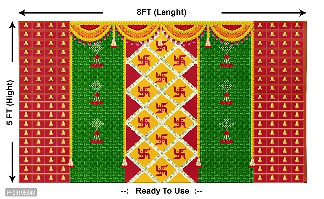 Traditional Background Curtain Cloth For Pooja Decoration-thumb2