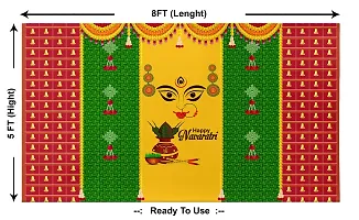 Traditional Background Curtain Cloth For Navaratri Decoration-thumb1