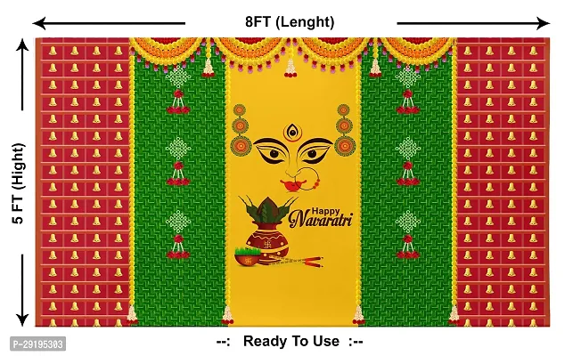 Traditional Background Curtain Cloth For Navaratri Decoration-thumb2