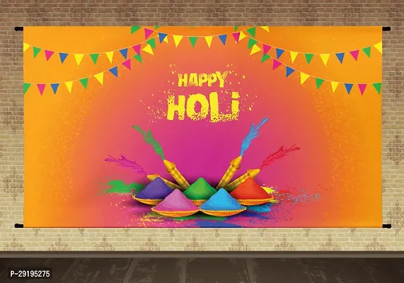 Traditional Background Curtain Cloth For Holi Festival Decoration