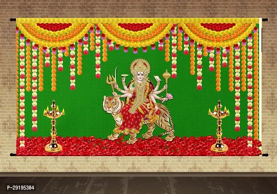 Traditional Background Curtain Cloth For Navaratri Decoration-thumb0